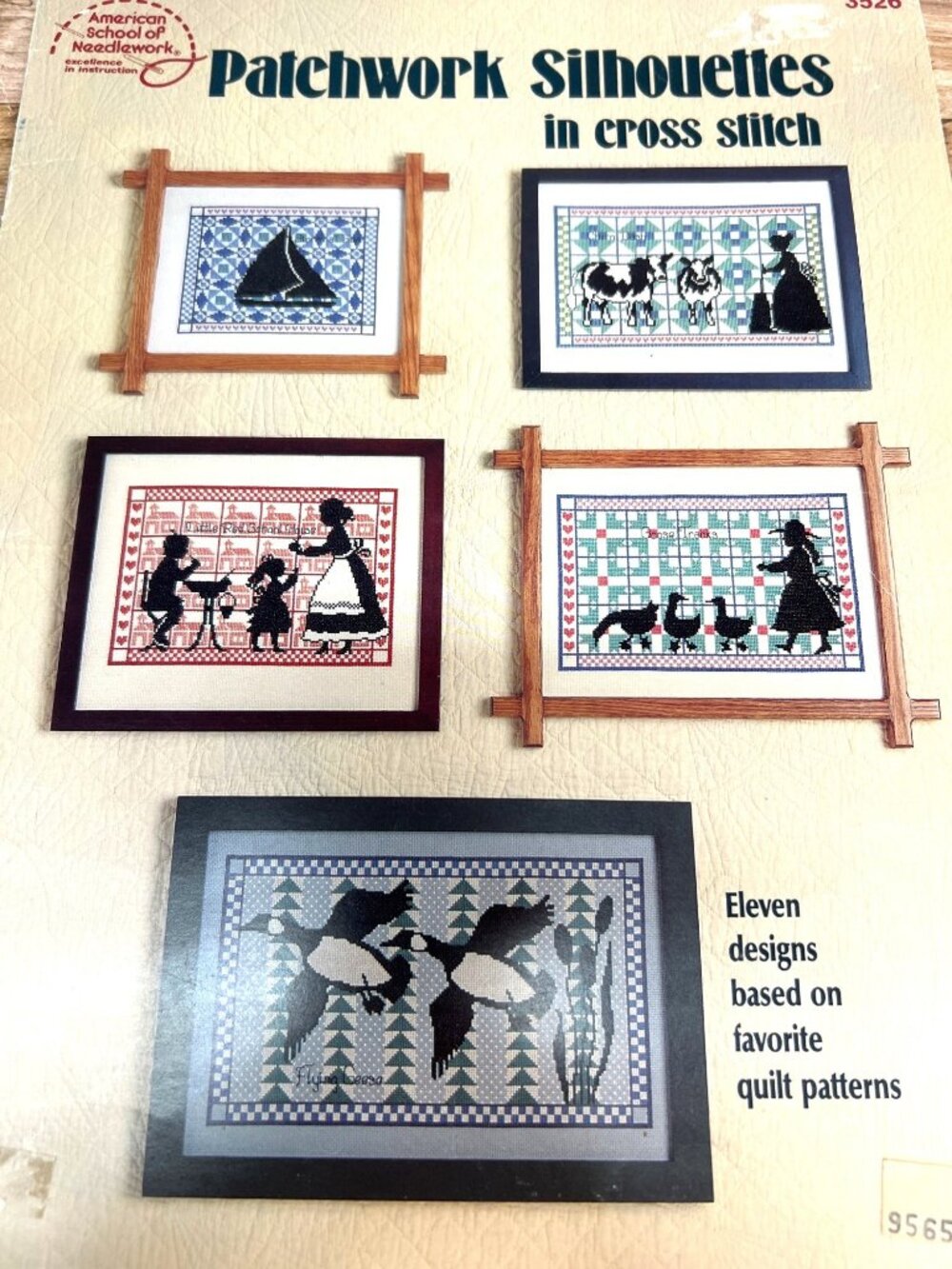 Patchwork Silhouettes Cross Stitch Pattern Book By American School Of Needlework